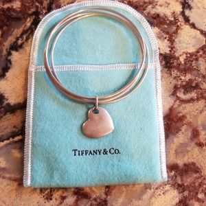 Tiffany Triple Bangle Heart Bracelet